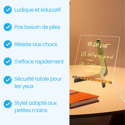 Tablette à dessin lumineuse pour enfants