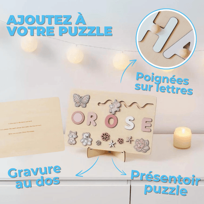 Puzzle Prénom Personnalisé en Bois