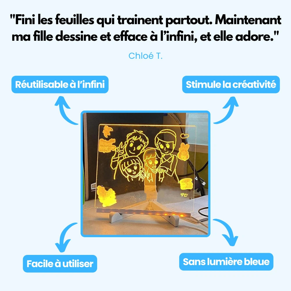 Tablette à dessin lumineuse pour enfants