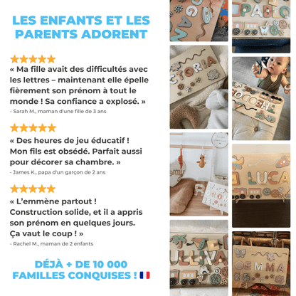 Puzzle Prénom Personnalisé en Bois