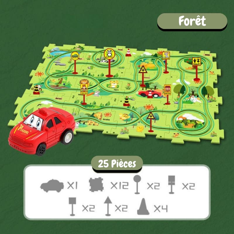 KiddyTrack™ - Circuit Puzzle éducatif